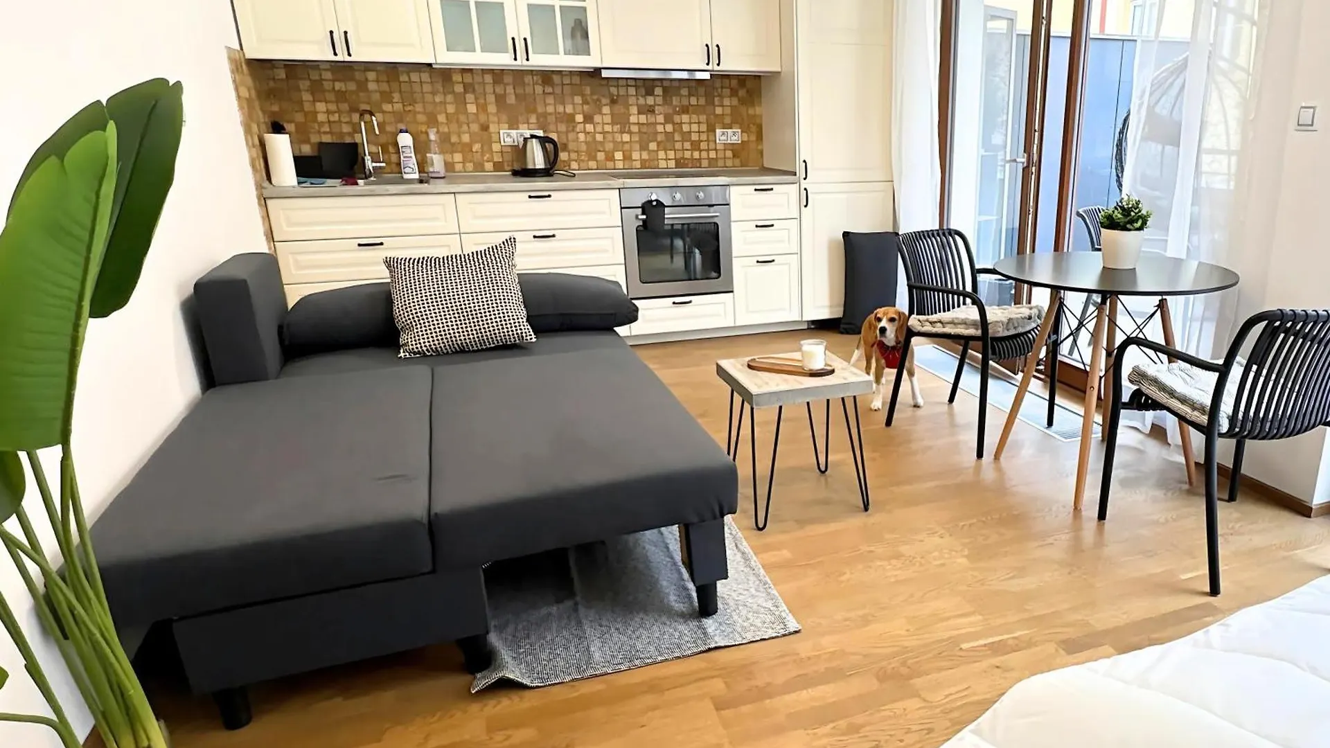 Modern Studio With Spacious Terrace Prague Andel Apartment