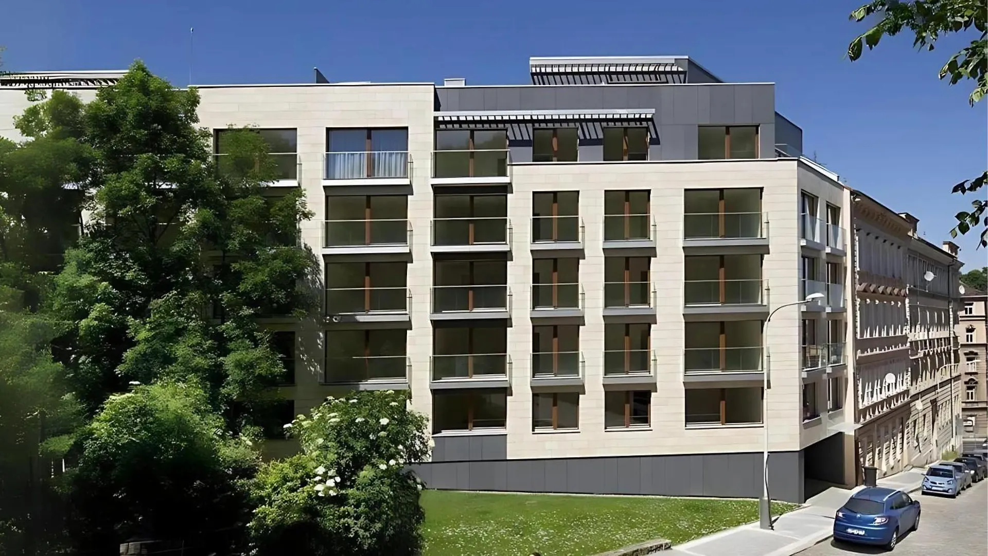 Modern Studio With Spacious Terrace Prague Andel Apartment